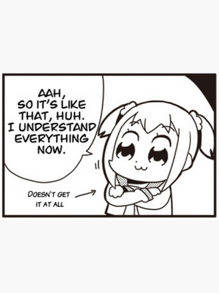 "Pop Team Epic meme " Sticker by snailhunter66 | Redbubble