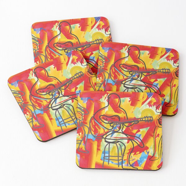 Item preview, musician playing instruments abstract art | music abstract modern art designed and sold by KARTICK DUTTA.