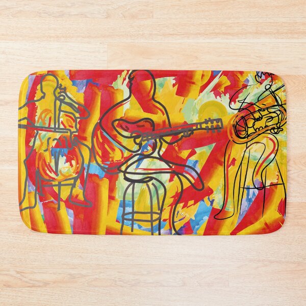 Item preview, musician playing instruments abstract art | music abstract modern art designed and sold by KARTICK DUTTA.
