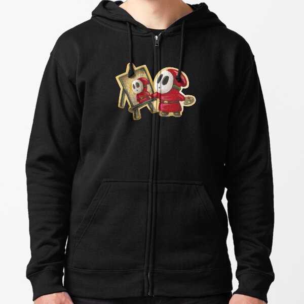 Shy Guy Artist Zipped Hoodie