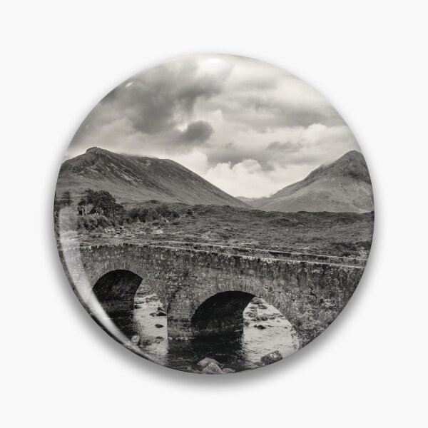 Item preview, Red Cuillin mountain range and Sligachan old bridge designed and sold by Phillip Thornton.