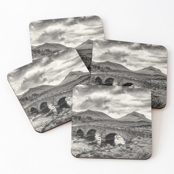Item preview, Red Cuillin mountain range and Sligachan old bridge designed and sold by Phillip Thornton.