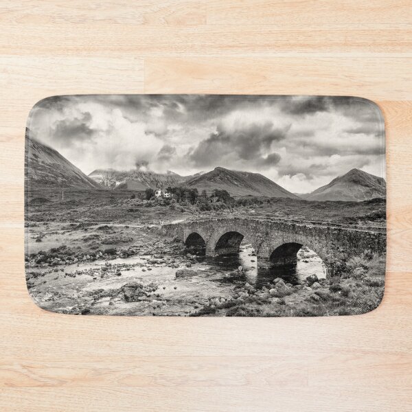 Item preview, Red Cuillin mountain range and Sligachan old bridge designed and sold by Phillip Thornton.