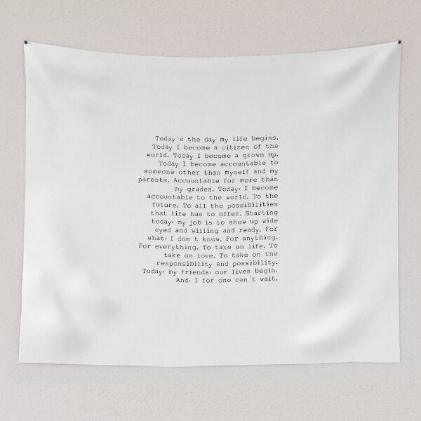 Item preview, Grey's Graduation Speech designed and sold by Shoomoodle.