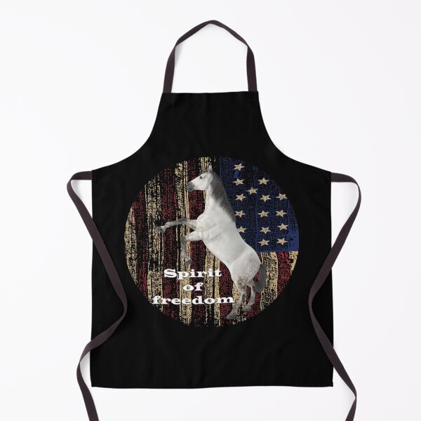 Item preview, Spirit Of Freedom Horse In Front Of US Flag designed and sold by DELMEO.