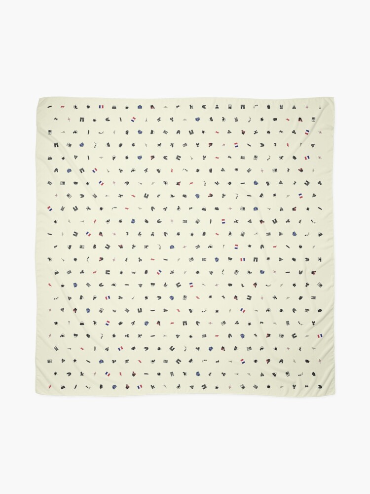 Alternate view of Symbols of France (Beige) Scarf
