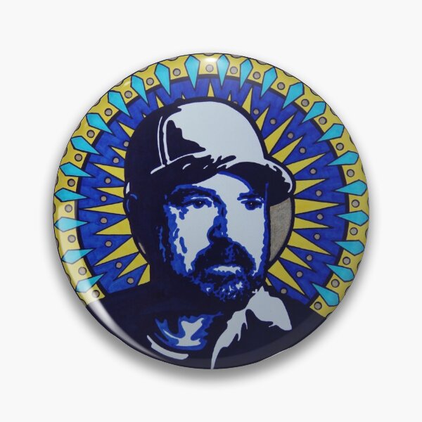 Item preview, Bobby Singer stained glass halo designed and sold by Sinister Potato.