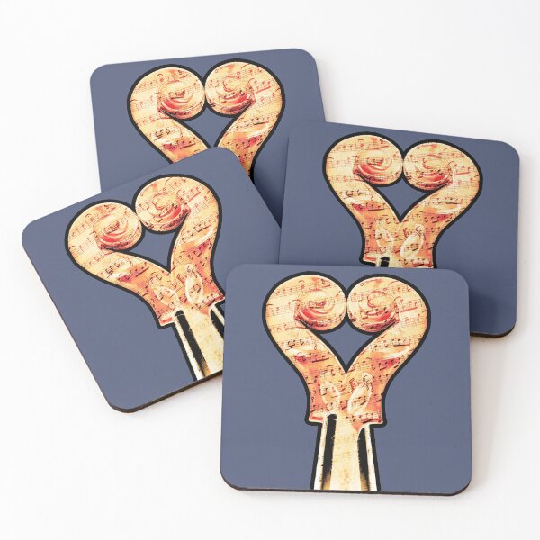 Item preview, Music lover with two violins in heart shape and musical notes designed and sold by Grégory DUBUS.