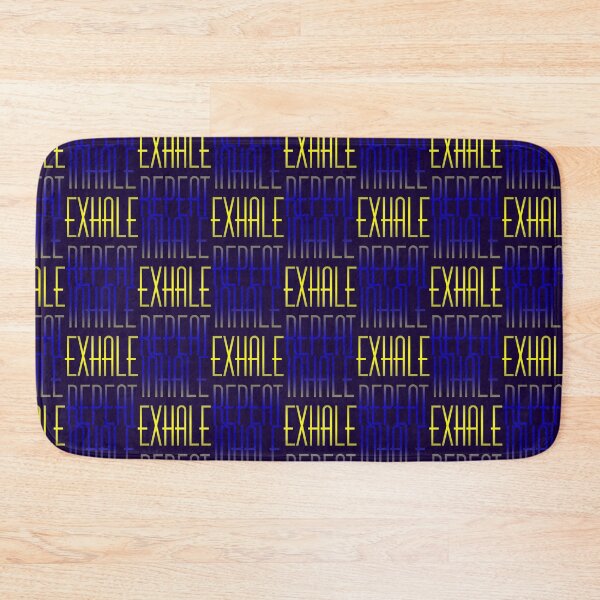 Item preview, inhale Exhale Repeat Chakra Ahimsa Asana Bandha Yoga designed and sold by BubblynBloom.