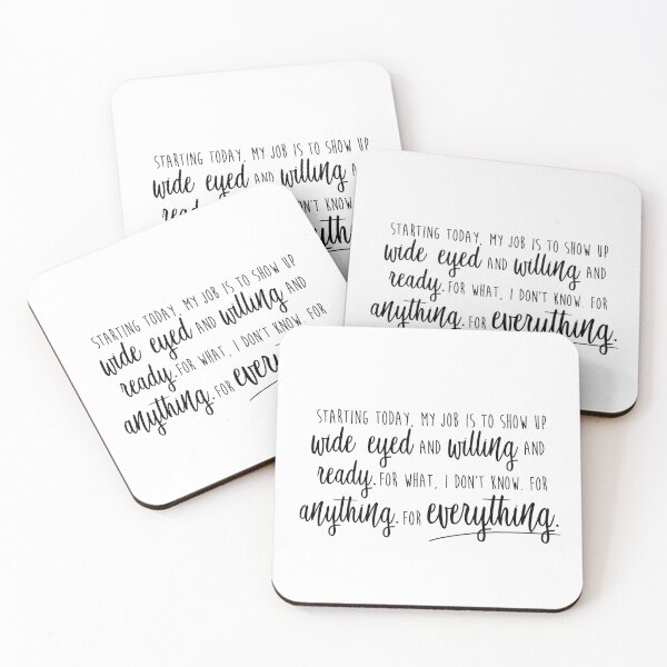 Item preview, Grey's Graduation Speech Excerpt (Black Text) designed and sold by Shoomoodle.