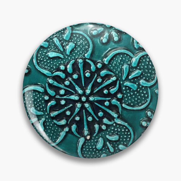 Item preview, Persian Asian Architecture Blue Pattern ornament glass art designed and sold by conceptDVS.