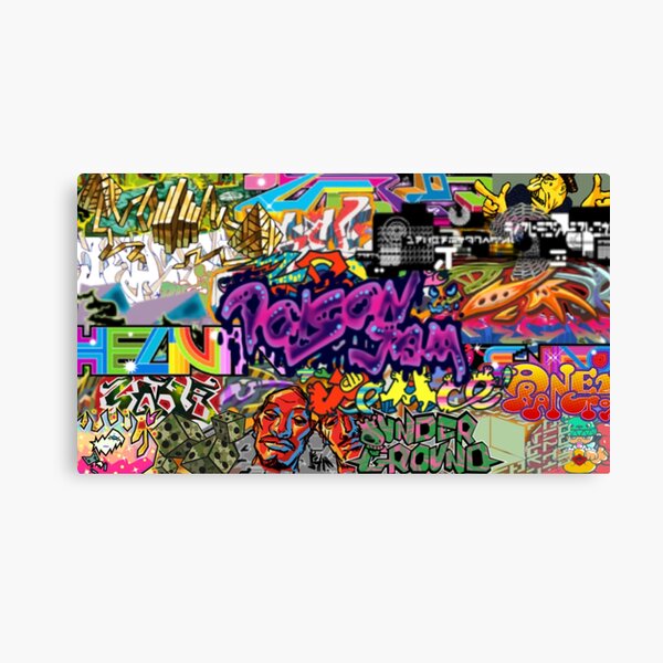 Artikel-Vorschau von Graffiti-Tags-Collage von Jet Set Radio Future (JSRF)., designt und verkauft von everything4eva.