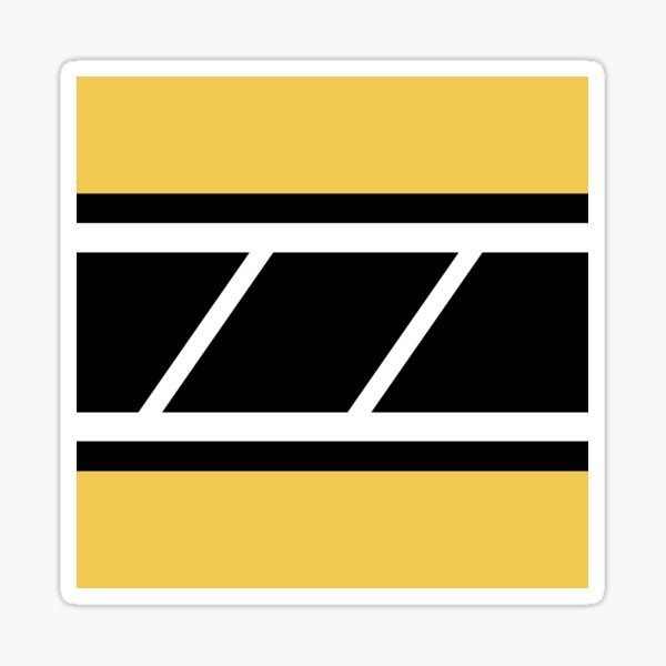 Retro Speedblock Yellow Sticker