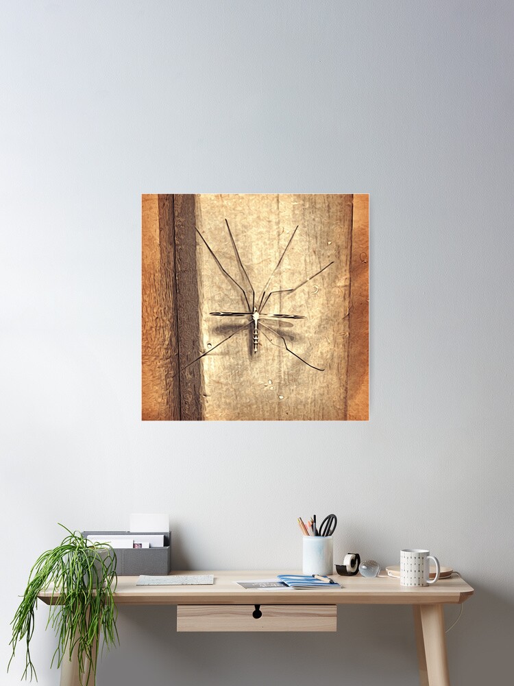 Thumbnail 1 of 3, Poster, Bug Lover Gift - Leggy Beauty - Crane Fly - Entomologist Birthday designed and sold by OneDayArt.