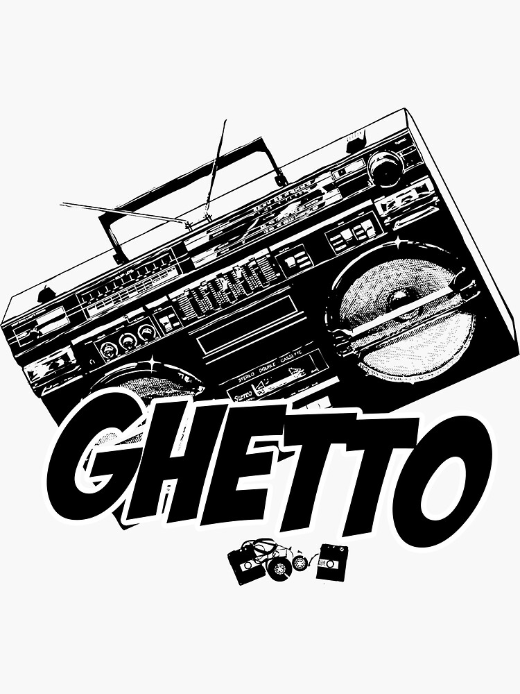 Ghetto Blaster - Stereo - Sticker