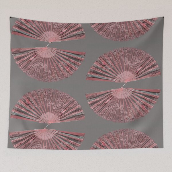 Item preview, Pink and grey fan print design  designed and sold by rbnofficial.