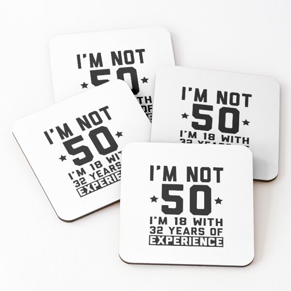 Item preview, I'm Not 50 I'm 18 With 32 Years of Experience Funny 50 Years Old 50th Birthday designed and sold by Md. Manjur Ahamed.