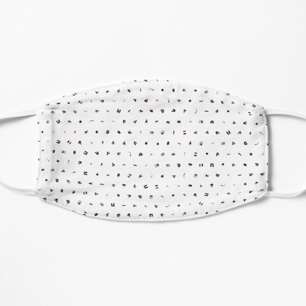 Symbols of France (No Background) Flat Mask