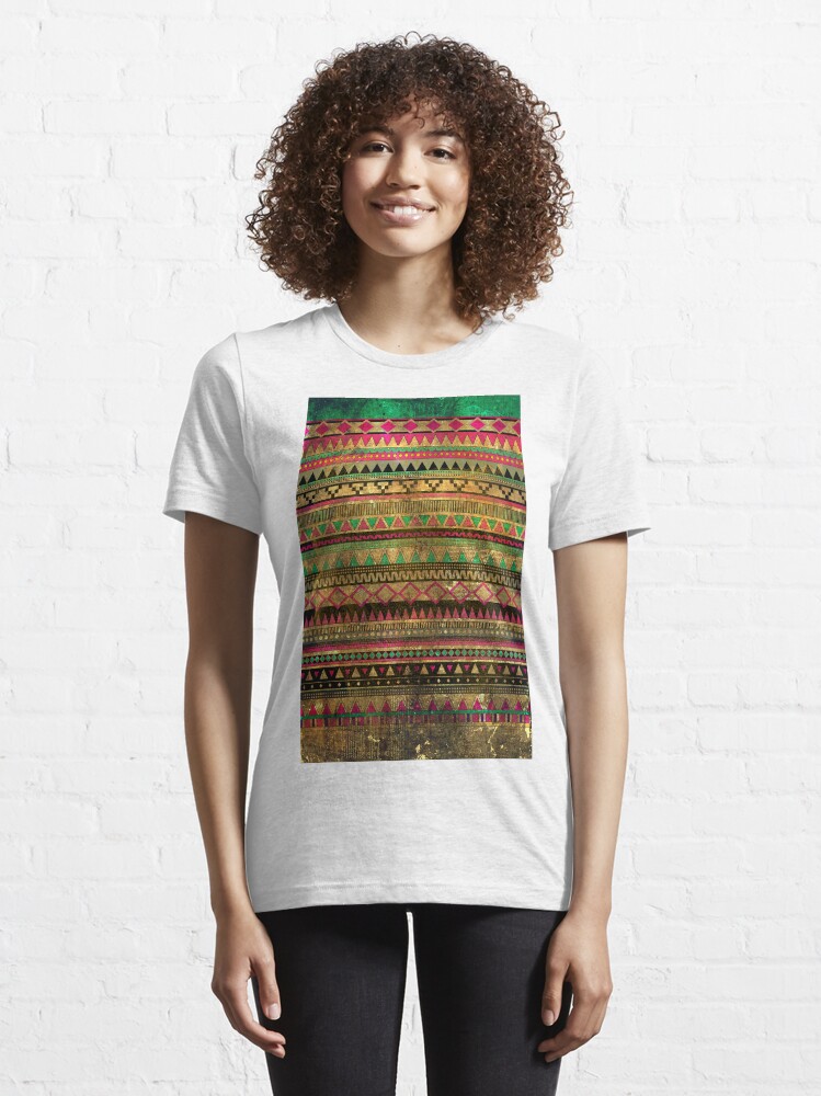 Alternate view of Magic aztec grungy tribal pattern Essential T-Shirt