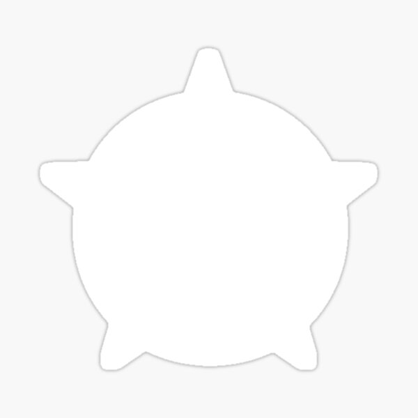 White Pentacle Sticker