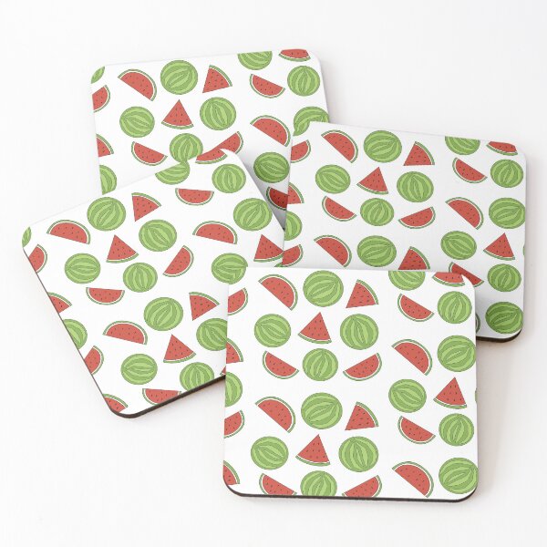 Artikelvorschau, Wassermelonen-Aufkleber-Pack (weißer Hintergrund) entworfen und verkauft von Shoomoodle.