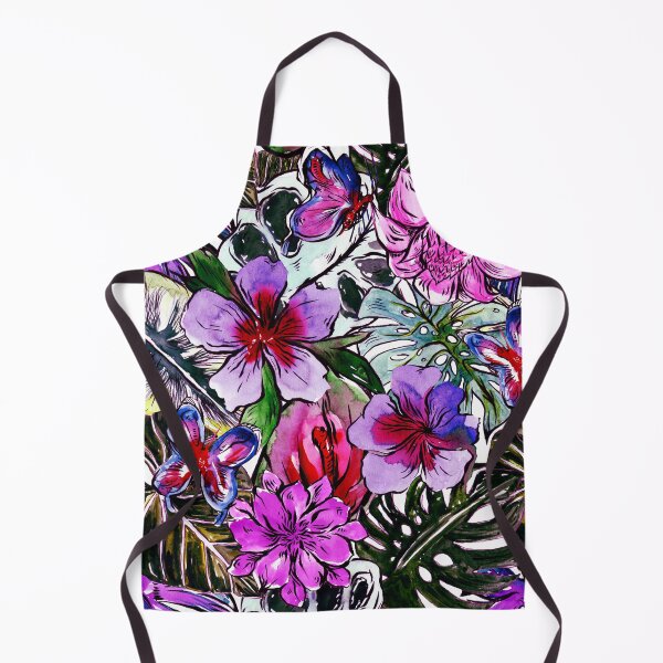 Item preview, Tropical Flower Palm Leaves Hibiscus Botanical Garden designed and sold by UtArt.
