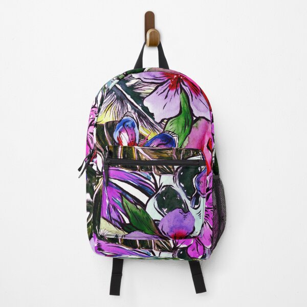 Item preview, Tropical Flower Palm Leaves Hibiscus Botanical Garden designed and sold by UtArt.