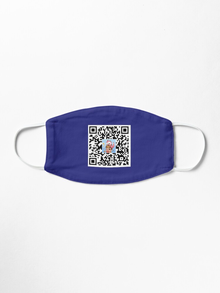Flamingo Youtuber Qr Code Youtube Channel Link Sticker Youtube Merch Mask By Stealdeals Redbubble - roblox girl card codes youtube