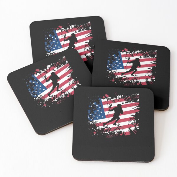 Item preview, lacrosse usa flag logo designed and sold by pirminio.