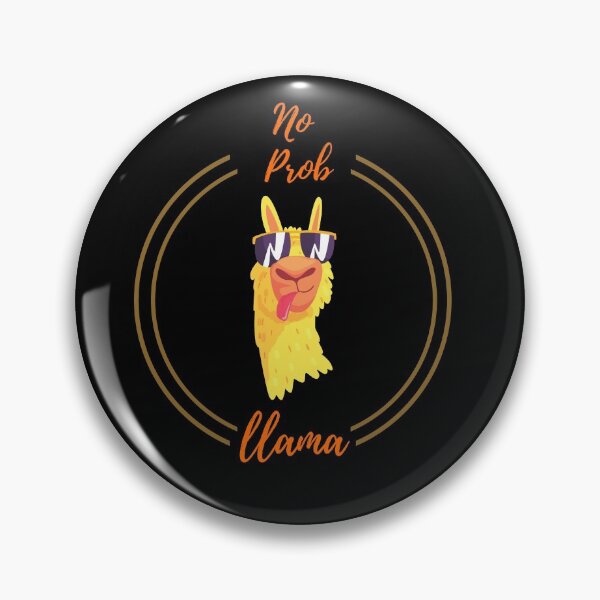 Item preview, Funky No Prob Llama Drama Alpaca Pun designed and sold by WildWoyages.