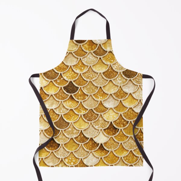 Item preview, Gold Sparkle Faux Glitter Mermaid Scales designed and sold by UtArt.