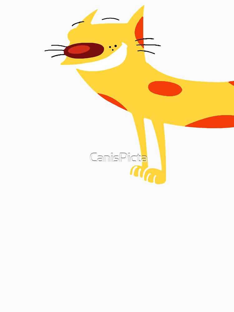Catdog - Cartoon Cat Dog Funny Yellow Mustard Pet Silly by CanisPicta