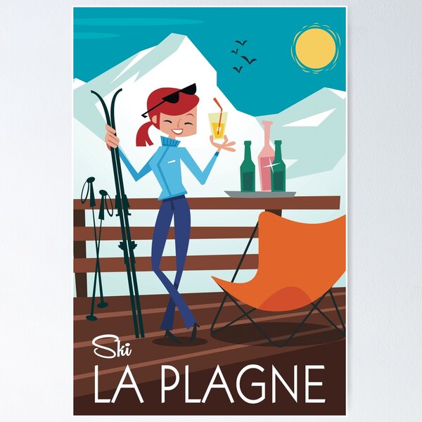 Item preview, La Plagne poster designed and sold by GAGodel.