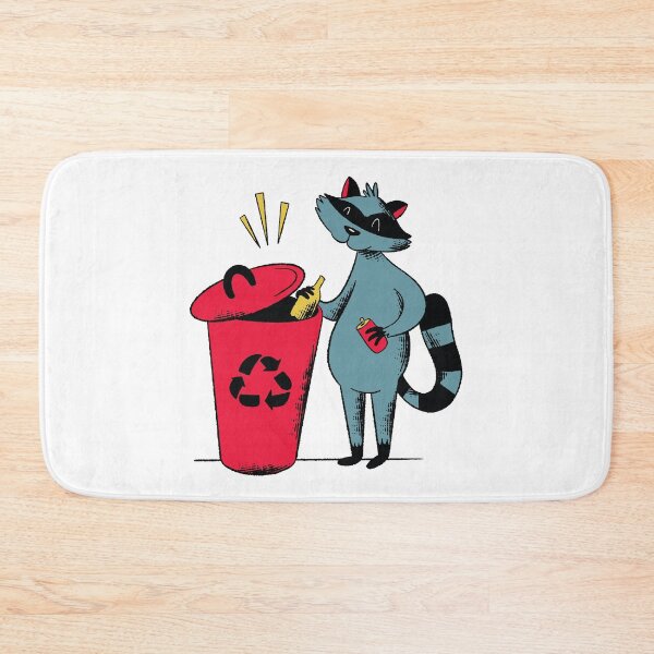 Item preview, Raccoon trash recycling designed and sold by DerSenat.