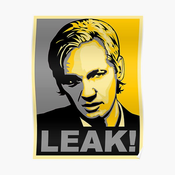 Julian Assange Leak Poster