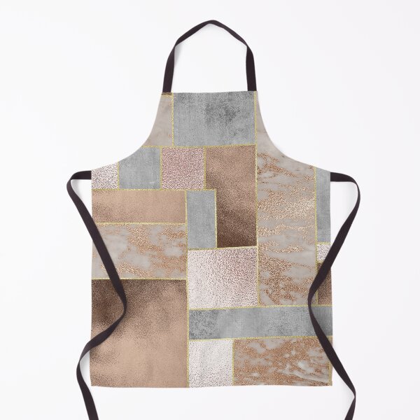 Item preview, Copper and Blush Rose Gold Marble Quadrangle Plaid Pattern designed and sold by UtArt.