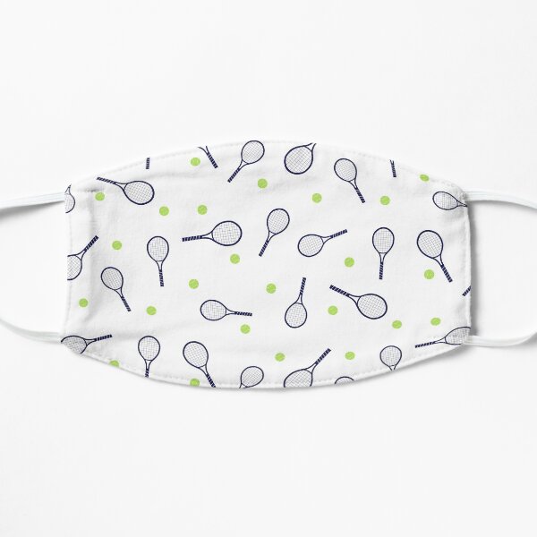 Tennis racket and ball Flat Mask
