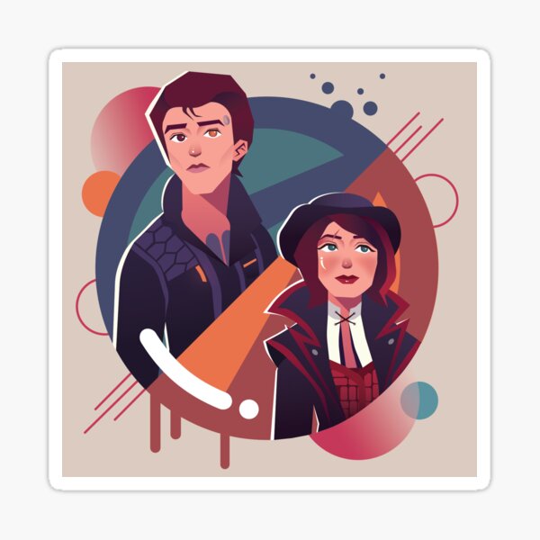 Rhys & Fiona Fanart Sticker