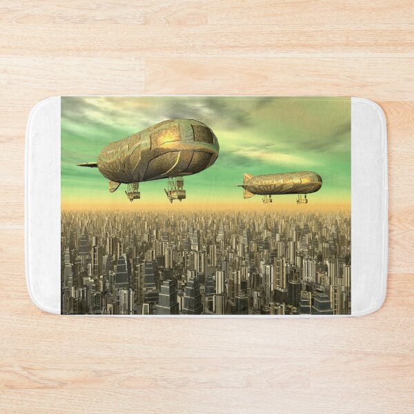Item preview, Fantasy airships over a megacity designed and sold by MIRO3D.