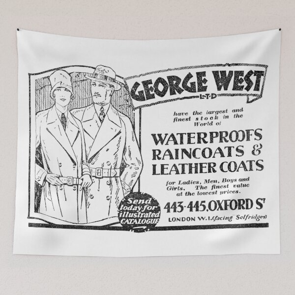 Item preview, George West Ltd. - Waterproofs, Raincoats & Leather Coats - 1929 Vintage Advert designed and sold by BASlade93.
