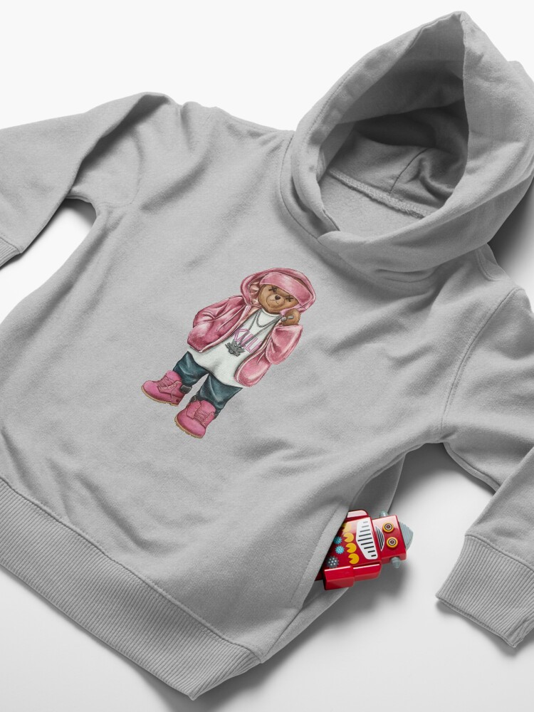 Alternate view of Cam'Ron Shirt Cam'ron, facemask, airbrush dipset Killa Cam Tshirt Cam'ron Pink Fur Fan Art & Gear Toddler Pullover Hoodie