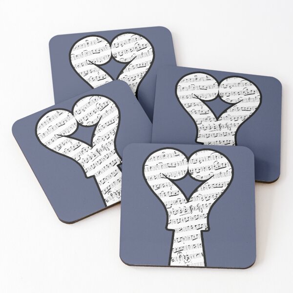 Item preview, Music lover with two violins in heart shape and musical notes designed and sold by Grégory DUBUS.