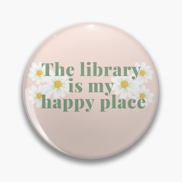 Item preview, the library is my happy place designed and sold by Leea's Library.