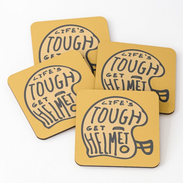 Item preview, life’s tough get a helmet  designed and sold by graphicgal.