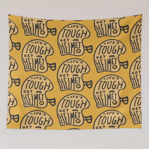 Item preview, life’s tough get a helmet  designed and sold by graphicgal.