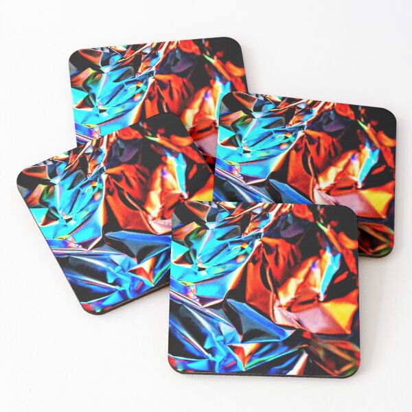 Item preview, Iridescent colorful aluminium foil pattern shiny glitter holographic gift for her designed and sold by conceptDVS.