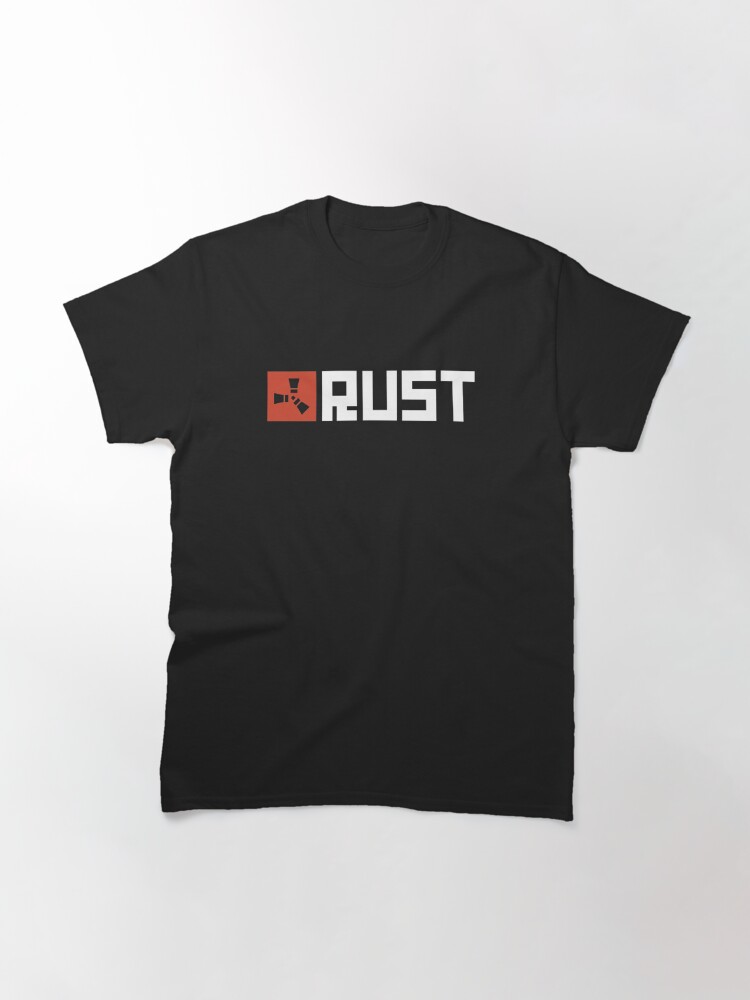 T Shirt Rust Game Logo Par Nvaa Redbubble