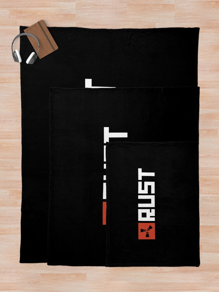 Alternate view of Rust Game Logo Throw Blanket