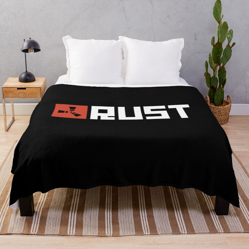 Rust Game Logo Throw Blanket