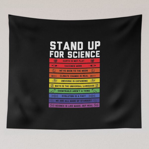 Item preview, Stand Up For Science Flat Earth Conspiracy Theory designed and sold by Pubi.